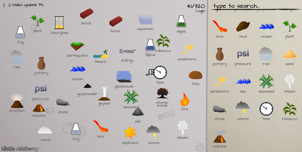 How to make 720 different objects using only 4 main elements. Little  Alchemy 2 Livestream 17 