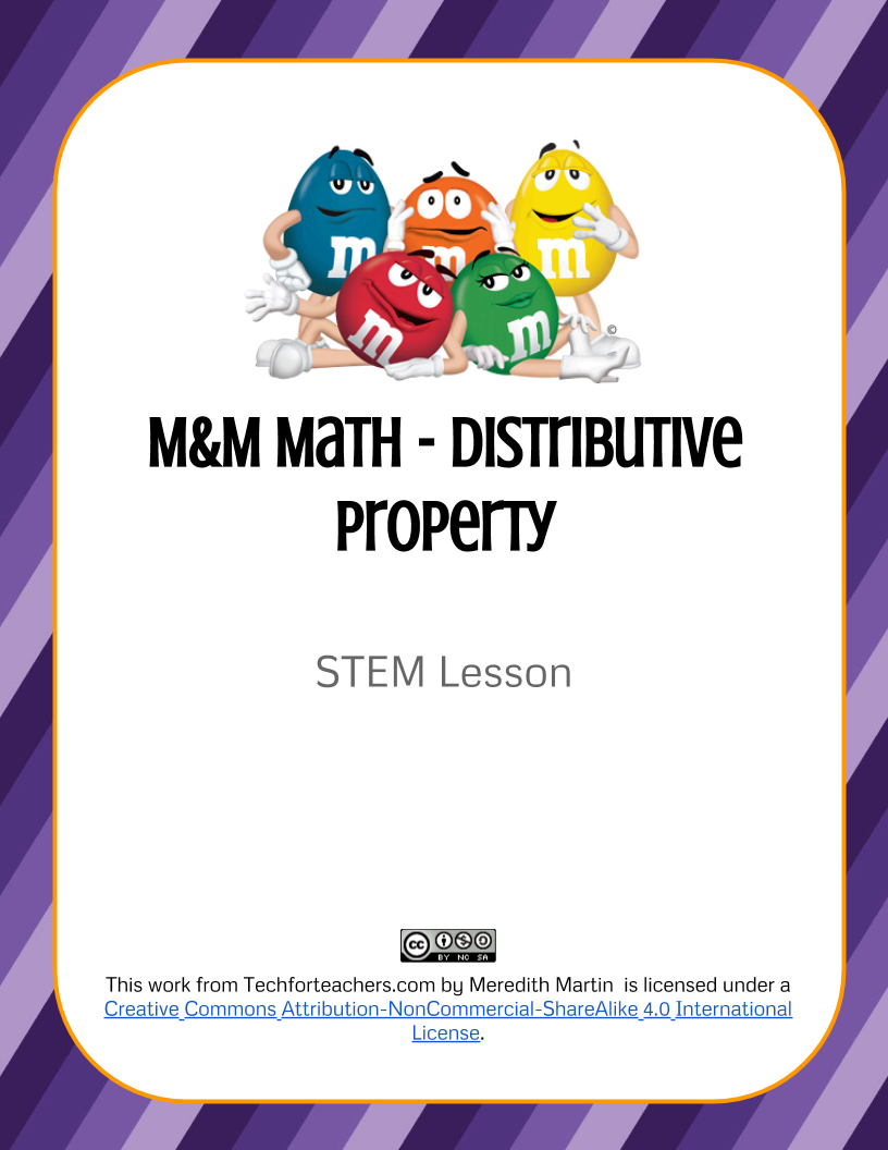 STEM Lesson – M&M Math, Distributive Property
